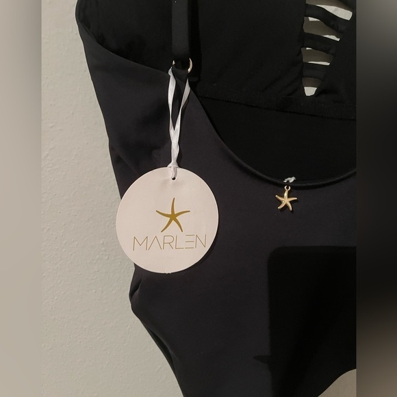 NWT Black One-piece Swimsuit - Picture 5 of 6